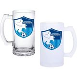 Ghostbastır Design Erzurumspor Kulplu Bira Bardağı Buzlu Veya Şeffaf Seçenekli 062 - 1 Adet - 500 ml
