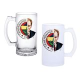Ghostbastır Design Fenerbahçe Atatürk Bira Bardağı 500 cc Cam Buzlu veya Buzsuz Seçenekleriyle 0113