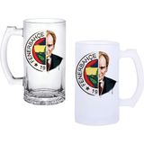 Ghostbastır Design Fenerbahçe Atatürk Bira Bardağı 500 cc Cam Buzlu veya Buzsuz Seçenekleriyle 0113