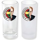 Ghostbastır Design Fenerbahçe Atatürk Buzlu / Buzsuz Seçenekli Rakı Bardağı – 1 Adet Şık Sunum Bardağı 091 - Şeffaf - 200 ml