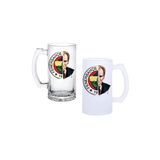 Ghostbastır Design Fenerbahçe Atatürk Kulplu Bira Bardağı Buzlu Veya Şeffaf Seçenekli 0197