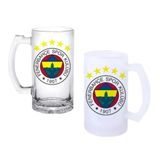 Ghostbastır Design Fenerbahçe Bira Bardağı 500 cc Cam Buzlu veya Buzsuz Seçenekleriyle 0702