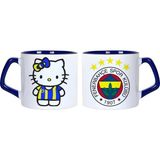Ghostbastır Design Fenerbahçe Hello Kitty Kupa Bardak | Tek Adet 0411 - 1 Adet - 250 ml