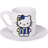 Ghostbastır Design Fenerbahçe Hello Kitty Türk Kahvesi Fincanı 031 - 1 Adet - 0,60 ml