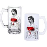 Ghostbastır Design Ferdi Kadığlu Kulplu Bira Bardağı Buzlu Veya Şeffaf Seçenekli 068 - 500 ml