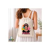 Ghostbastır Design Frida Kahlo Büzgülü Keten Çanta C096