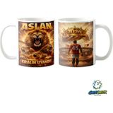 Ghostbastır Design Galatasaray Aslan Kupa Bardak | Tek Adet K0396 - Renkli - 330 ml