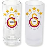 Ghostbastır Design Galatasaray Buzlu / Buzsuz Seçenekli Rakı Bardağı – 1 Adet Şık Sunum Bardağı 0205 - 200 ml