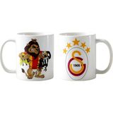 Ghostbastır Design Galatasaray Kupa Bardak | Tek Adet K043 - Renkli - 330 ml