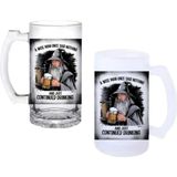 Ghostbastır Design Gandalf Kulplu Bira Bardağı Buzlu Veya Şeffaf Seçenekli 075 - 1 Adet - 500 ml