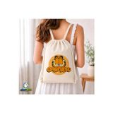 Ghostbastır Design Garfield Büzgülü Keten Çanta C097