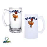 Ghostbastır Design Garfield Kulplu Bira Bardağı Buzlu veya Şeffaf Seçenekli 0288