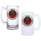 Ghostbastır Design Gençlerbirliği Spor Kulplu Bira Bardağı Buzlu Veya Şeffaf Seçenekli 079 - 500 ml