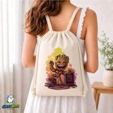 Ghostbastır Design Groot Büzgülü Keten Çanta C105 - Bej