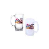Ghostbastır Design Güzel Ve Çirkin Kulplu Bira Bardağı Buzlu Veya Şeffaf Seçenekli 094