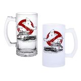 Ghostbastır Design Hayalet Avcıları Bira Bardağı 500 cc Cam Buzlu veya Buzsuz Seçenekleriyle 020