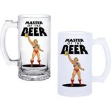 Ghostbastır Design Heman Kulplu Bira Bardağı Buzlu Veya Şeffaf Seçenekli 0101 - 500 ml
