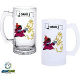 Ghostbastır Design Heman Orko Kulplu Bira Bardağı Buzlu Veya Şeffaf Seçenekli 0297 - 500 ml