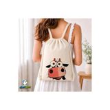 Ghostbastır Design İnekli Büzgülü Keten Çanta C123 GHSTBSTRCNT123