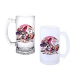 Ghostbastır Design İskelet Kız Bira Bardağı 500 cc Cam Buzlu veya Buzsuz Seçenekleriyle 0858