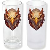 Ghostbastır Design Kartal Buzlu / Buzsuz Seçenekli Rakı Bardağı – 1 Adet Şık Sunum Bardağı 079 - 200 ml
