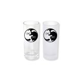 Ghostbastır Design Kedi Yin Yang Buzlu / Buzsuz Seçenekli Rakı Bardağı – 1 Adet Şık Sunum Bardağı 0115