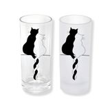 Ghostbastır Design Kedilerin Aşkı Rakı Bardağı Cam 200 cc Buzlu ya da Buzsuz Seçenekleriyle 0373