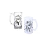 Ghostbastır Design Keş Kurbağa Kulplu Bira Bardağı Buzlu Veya Şeffaf Seçenekli 0138