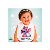Ghostbastır Design Kişiye Özel Angel Keten Bebek Mama Önlüğü – Yumuşak, Emici, Yıkanabilir, Özel Tasarım P065