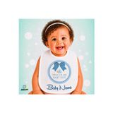 Ghostbastır Design Kişiye Özel Baby Boy Keten Bebek Mama Önlüğü – Yumuşak, Emici, Yıkanabilir, Özel Tasarım P072