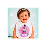Ghostbastır Design Kişiye Özel Dino Keten Bebek Mama Önlüğü – Yumuşak, Emici, Yıkanabilir, Özel Tasarım P081