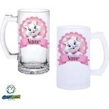 Ghostbastır Design Kişiye Özel Marie Kulplu Bira Bardağı Buzlu Veya Şeffaf Seçenekli 0317 - 500 ml