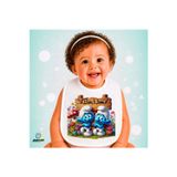 Ghostbastır Design Kişiye Özel Şirinler Keten Bebek Mama Önlüğü – Yumuşak, Emici, Yıkanabilir, Özel Tasarım P112