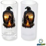 Ghostbastır Design Kızılderili Buzlu / Buzsuz Seçenekli Rakı Bardağı – 1 Adet Şık Sunum Bardağı 0219 - Şeffaf - 200 ml