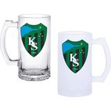 Ghostbastır Design Kocaelispor Kulplu Bira Bardağı Buzlu Veya Şeffaf Seçenekli 0142 - 500 ml