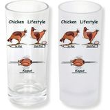 Ghostbastır Design Komik Hayvan Figürlü Buzlu / Buzsuz Seçenekli Rakı Bardağı – 1 Adet Şık Sunum Bardağı 0180 - 200 ml