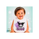 Ghostbastır Design Kuromi Keten Bebek Mama Önlüğü – Yumuşak, Emici, Yıkanabilir, Özel Tasarım P119