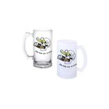Ghostbastır Design Kurukafa Bowl Kulplu Bira Bardağı Buzlu Veya Şeffaf Seçenekli 0150