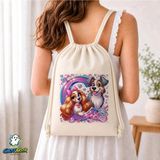 Ghostbastır Design Lady ve Tramp Büzgülü Keten Çanta C169 - Bej