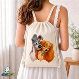 Ghostbastır Design Lady ve Tramp Büzgülü Keten Çanta C170 - Bej