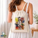 Ghostbastır Design Looney Tunes Büzgülü Keten Çanta C175 - Bej
