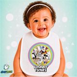 Ghostbastır Design Looney Tunes Keten Bebek Mama Önlüğü – Yumuşak, Emici, Yıkanabilir, Özel Tasarım P125 - Çok Renkli - 0+ Ay