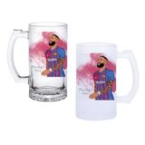 Ghostbastır Design Memphis Depay Bira Bardağı 500 cc Cam Buzlu veya Buzsuz Seçenekleriyle 0565