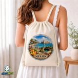 Ghostbastır Design Mersin Büzgülü Keten Çanta C184 - Bej