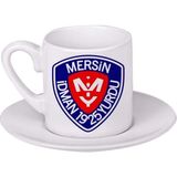 Ghostbastır Design Mersin Idman Yurdu Türk Kahvesi Fincanı 019 - Beyaz- Renkli - 0,60 ml