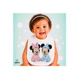Ghostbastır Design Mickey Mouse Keten Bebek Mama Önlüğü – Yumuşak, Emici, Yıkanabilir, Özel Tasarım P135