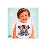 Ghostbastır Design Mickey ve Minnie Keten Bebek Mama Önlüğü – Yumuşak, Emici, Yıkanabilir, Özel Tasarım P133