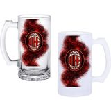 Ghostbastır Design Milan Kulplu Bira Bardağı Buzlu Veya Şeffaf Seçenekli 0162 - 500 ml
