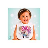 Ghostbastır Design Minnie Mouse Keten Bebek Mama Önlüğü – Yumuşak, Emici, Yıkanabilir, Özel Tasarım P137