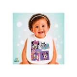 Ghostbastır Design Minnie Mouse Keten Bebek Mama Önlüğü – Yumuşak, Emici, Yıkanabilir, Özel Tasarım P139